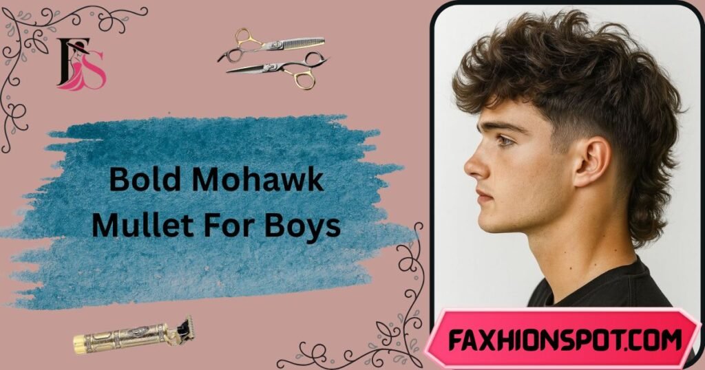 Bold Mohawk Mullet For Boys