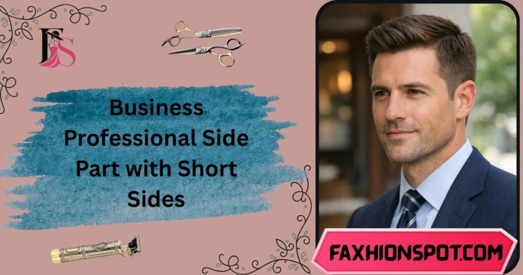 Business Professional Side Part with Short Sides
