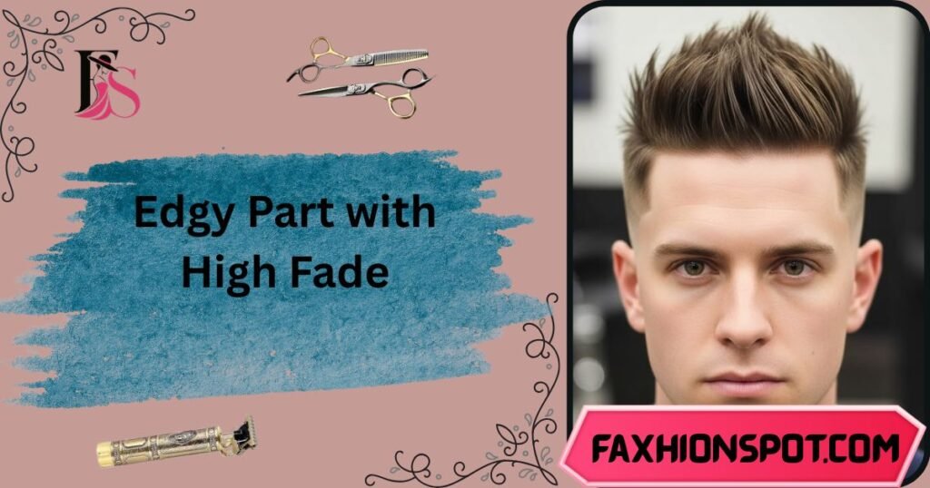 Edgy Part with High Fade