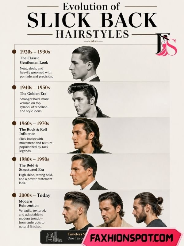 Evolution of Slick Back Hairstyles