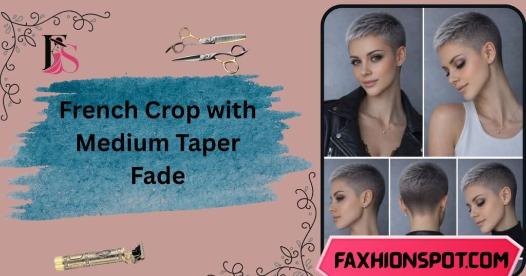 French Crop with Medium Taper Fade