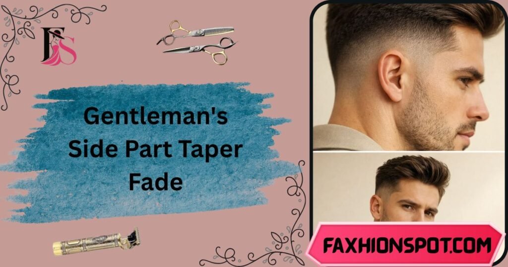 Gentlemans Side Part Taper Fade