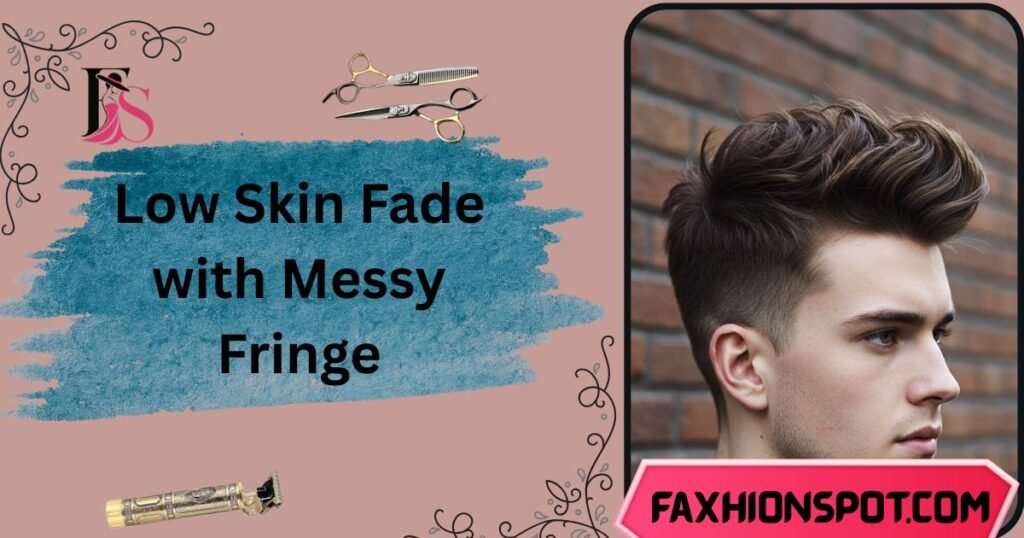 Low Skin Fade with Messy Fringe