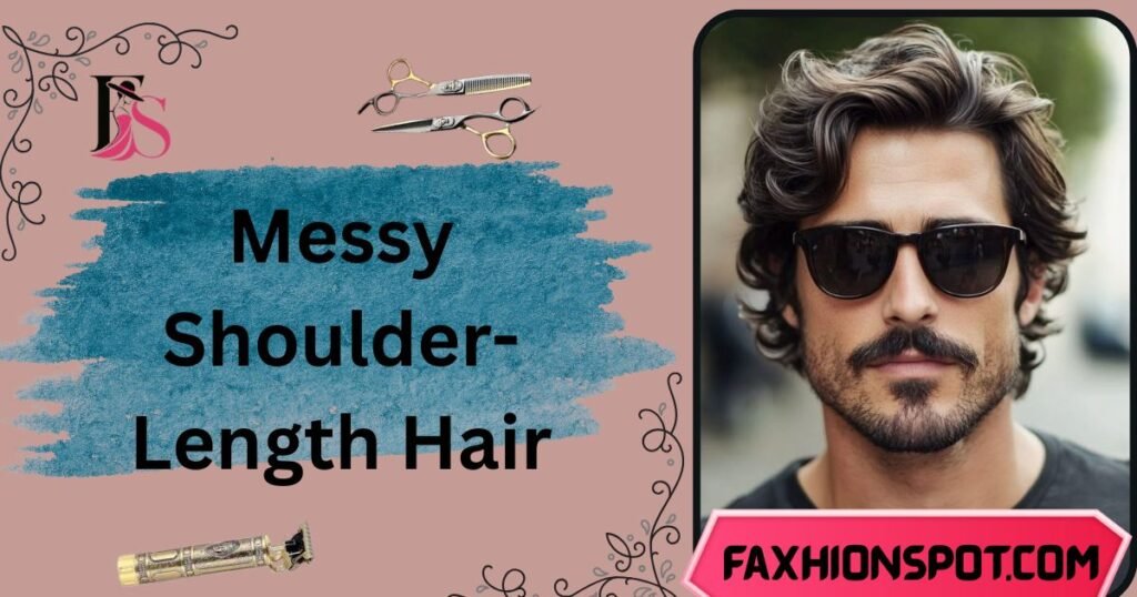 Messy Shoulder-Length Hair