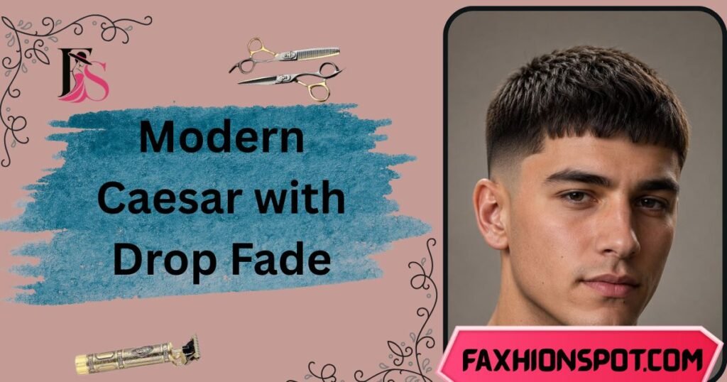 Modern Caesar with Drop Fade