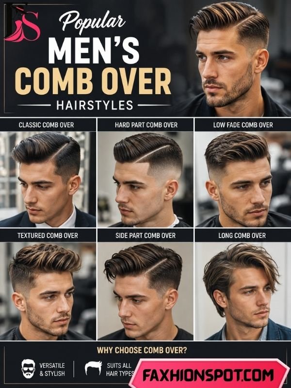 Popular Men Comb Over Hairstyles