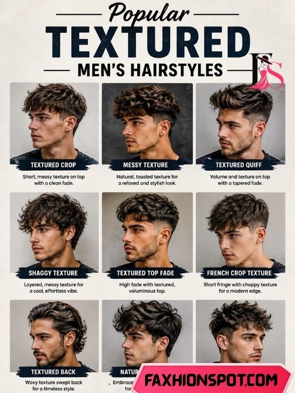 Popular Textured Men’s Hairstyles