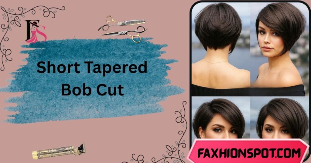 Short Tapered Bob Cut