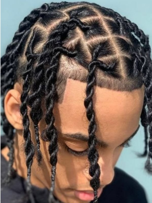 Trending Two-Strand Twist Men Hairstyles