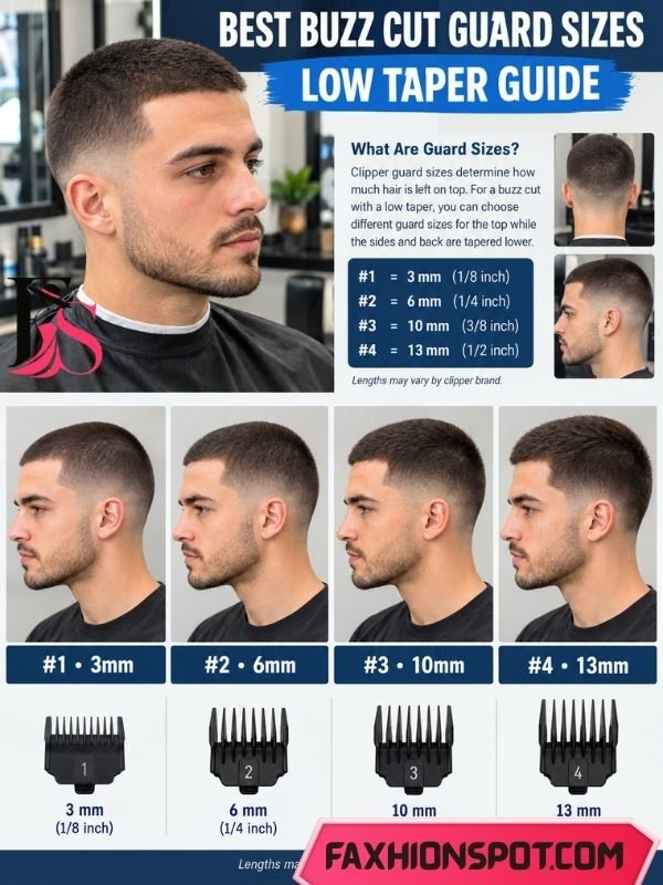 Best Buzz Cut Guard Sizes for a Low Taper