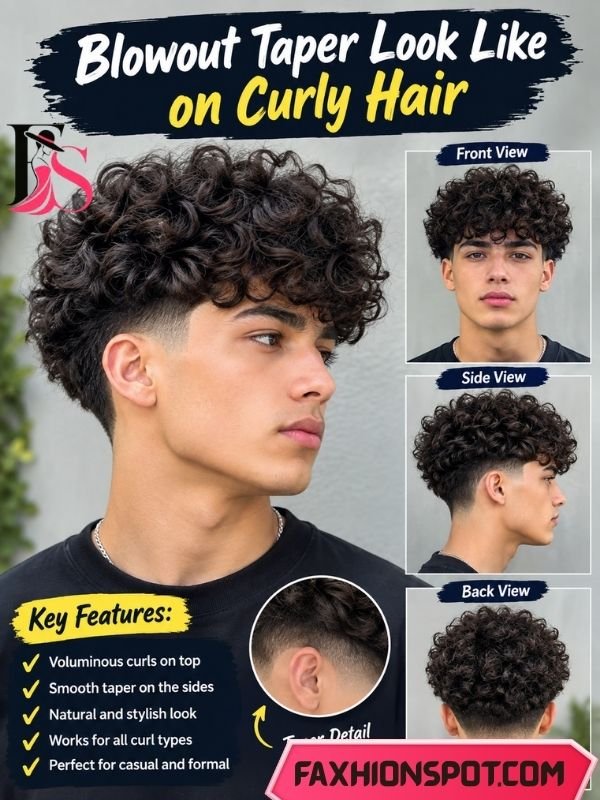 Blowout Taper Look Like on Curly Hair