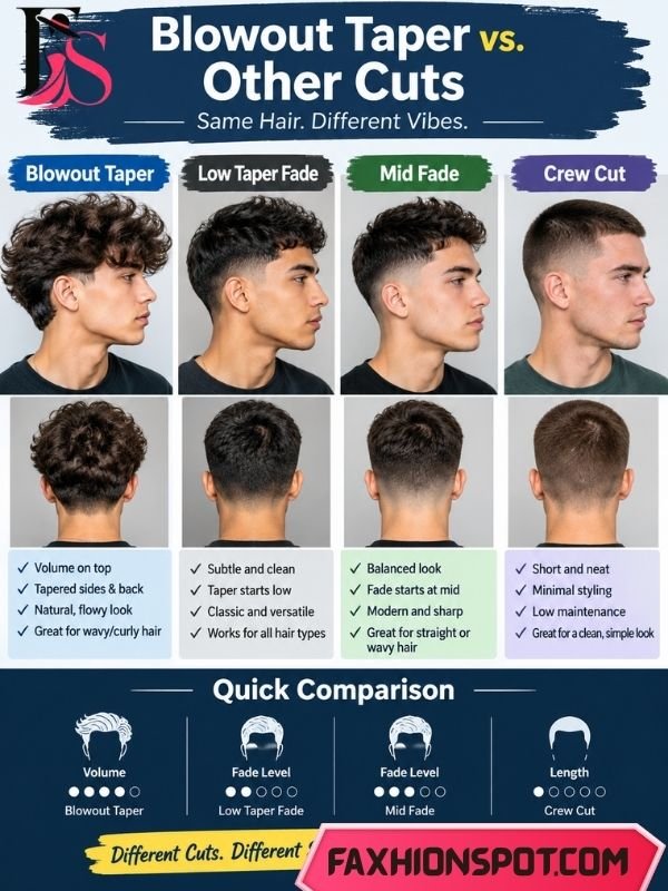 Blowout Taper vs. Other Cuts