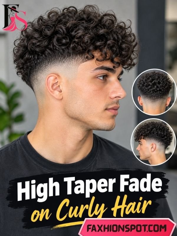 High Taper Fade Work on Curly Hair
