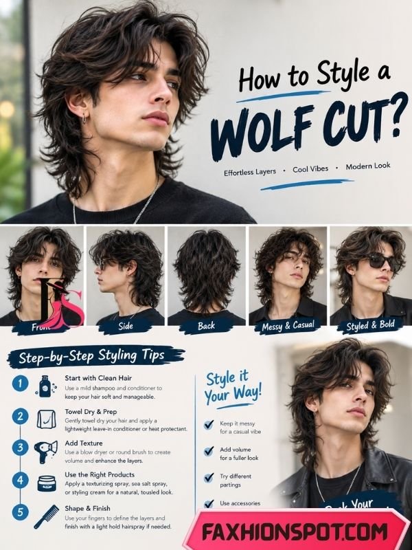 How to Style a Wolf Cut
