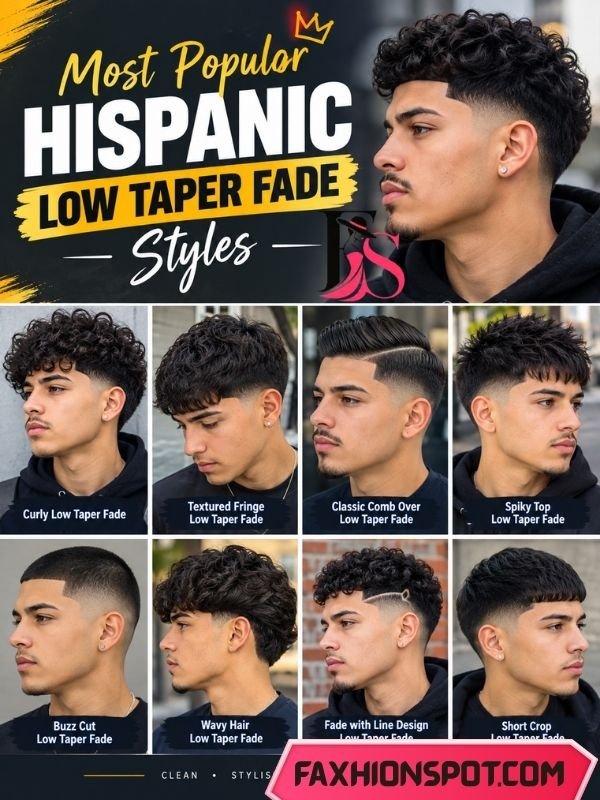 Most Popular Hispanic Low Taper Fade Styles