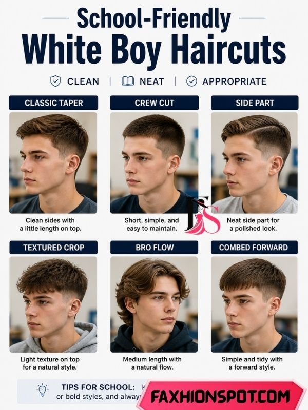 School-Friendly White Boy Haircuts