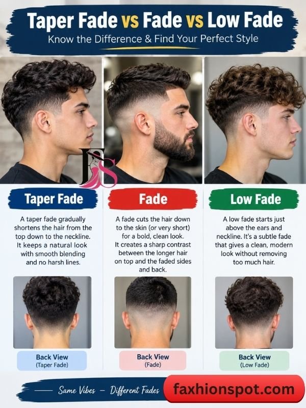 Taper Fade vs Fade vs Low Fade