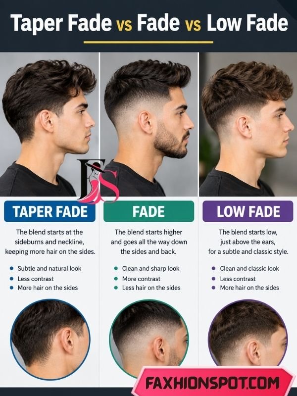 Taper Fade vs Fade vs Low Fade