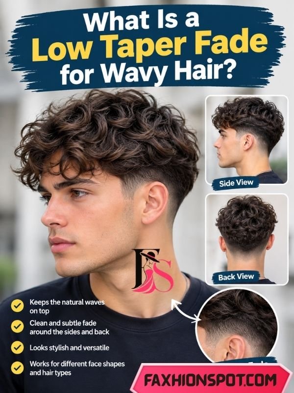 What Is a Low Taper Fade for Wavy Hair