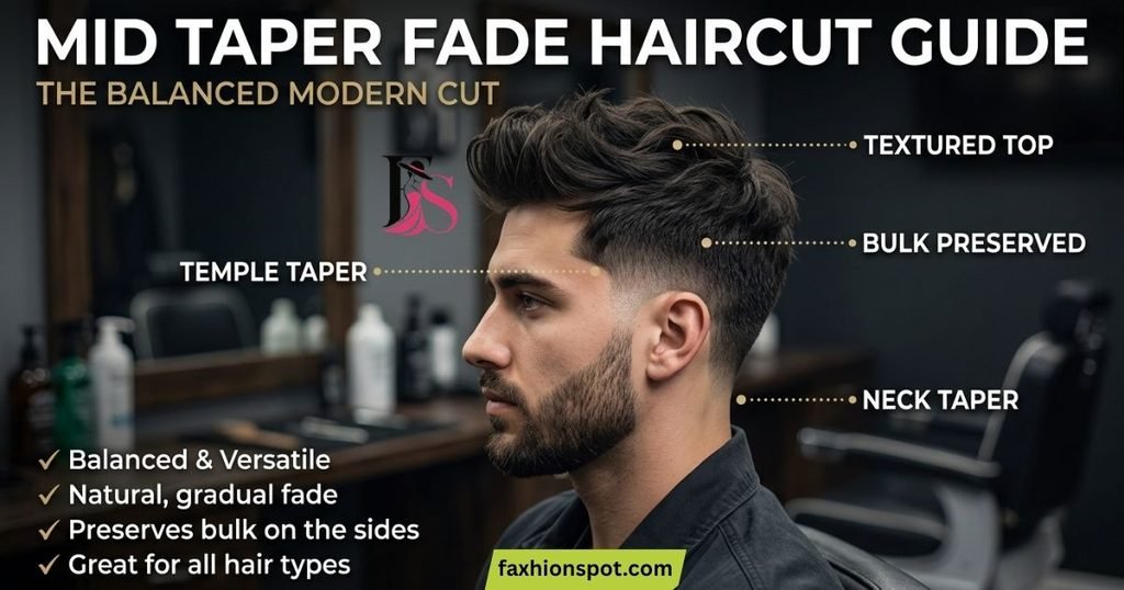 Mid Taper Fade Haircut Guide The Balanced Modern Cut