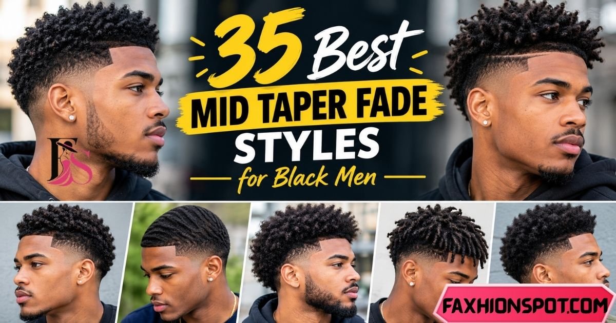 35 Best Mid Taper Fade Styles for Black Men