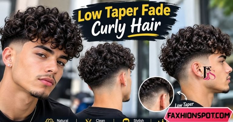 Low Taper Fade Curly Hair
