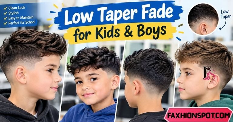 Low Taper Fade for Kids & Boys