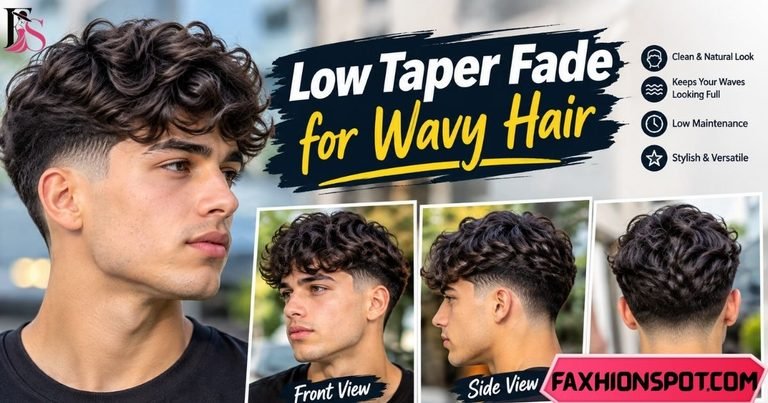 Low Taper Fade for Wavy Hair