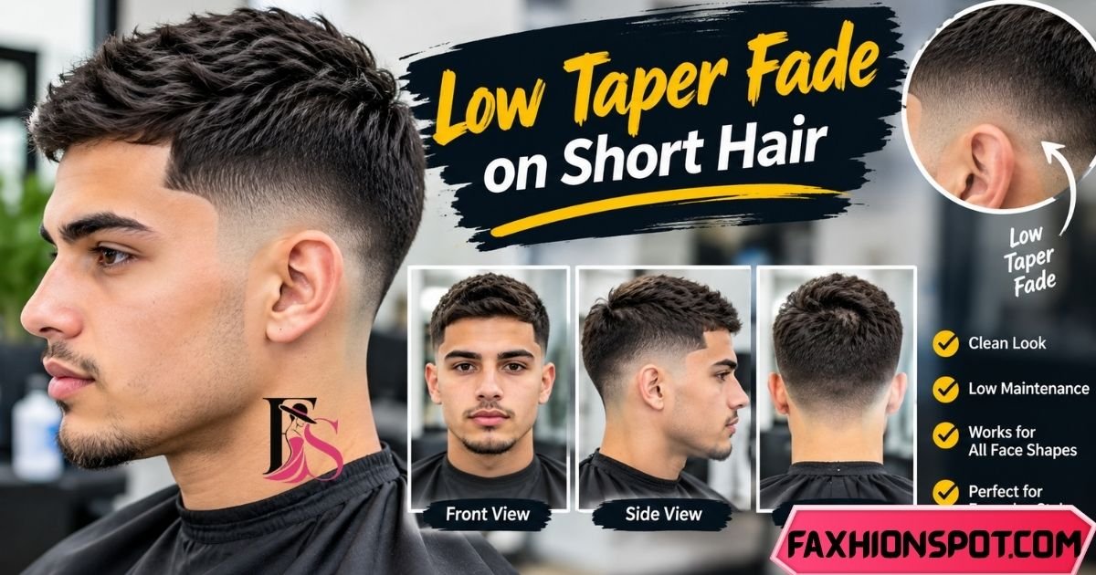 Low Taper Fade on Short Hair
