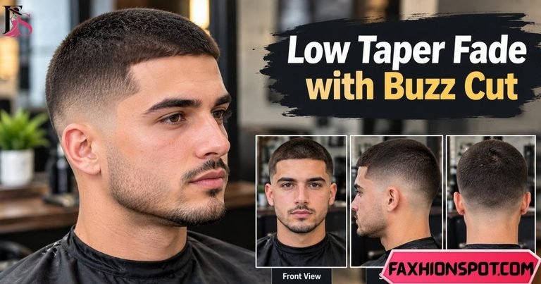 Low Taper Fade with Buzz Cut