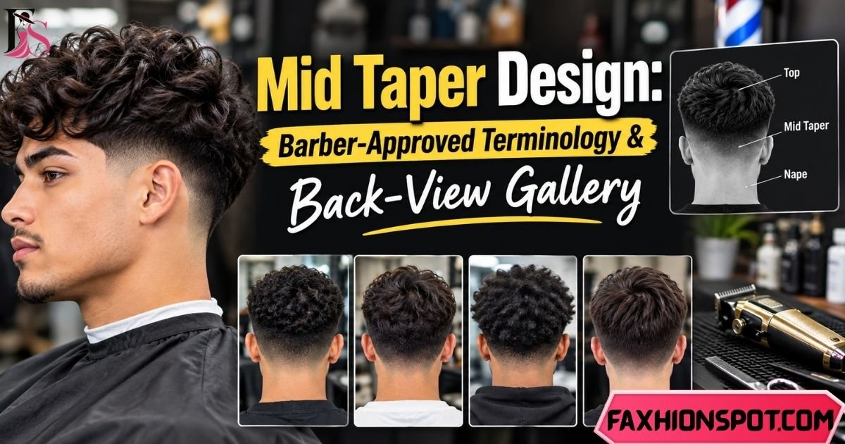Mid Taper Design Barber-Approved Terminology & Back-View Gallery