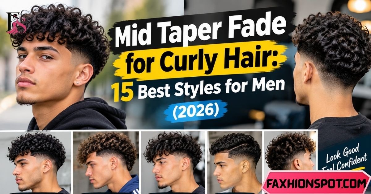 Mid Taper Fade for Curly Hair 15 Best Styles for Men (2026)